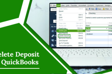 delete deposit in quickbooks