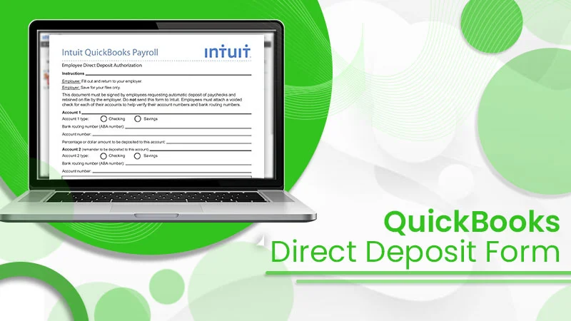 quickbooks direct deposit form