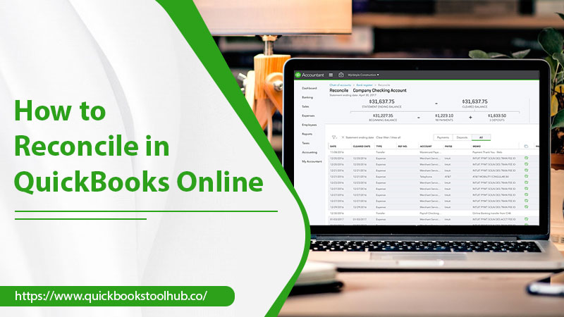 how to reconcile in quickbooks online